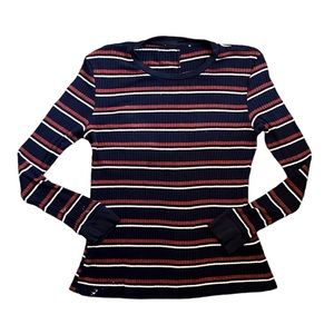 FRAME 70’s Long Sleeve in Fall Navy Multi